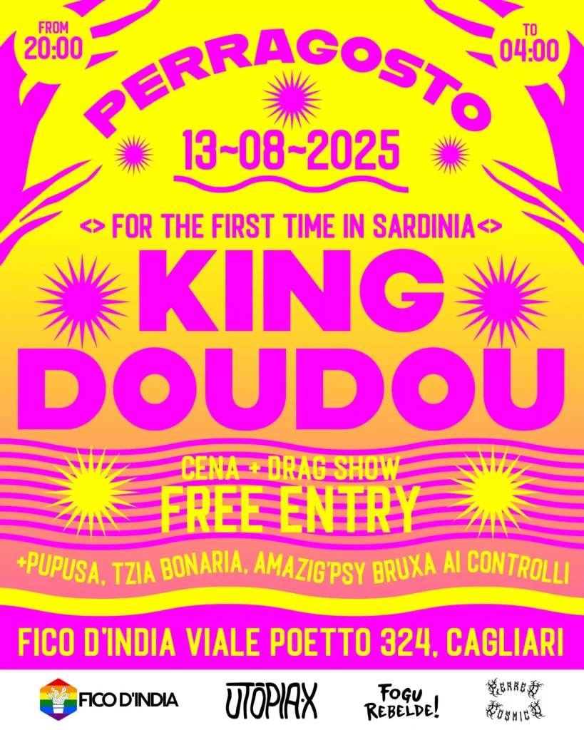 PERRAGOSTO: Un'esplosione di suoni latini e cultura LGBTQ+ con King Doudou a Cagliari!