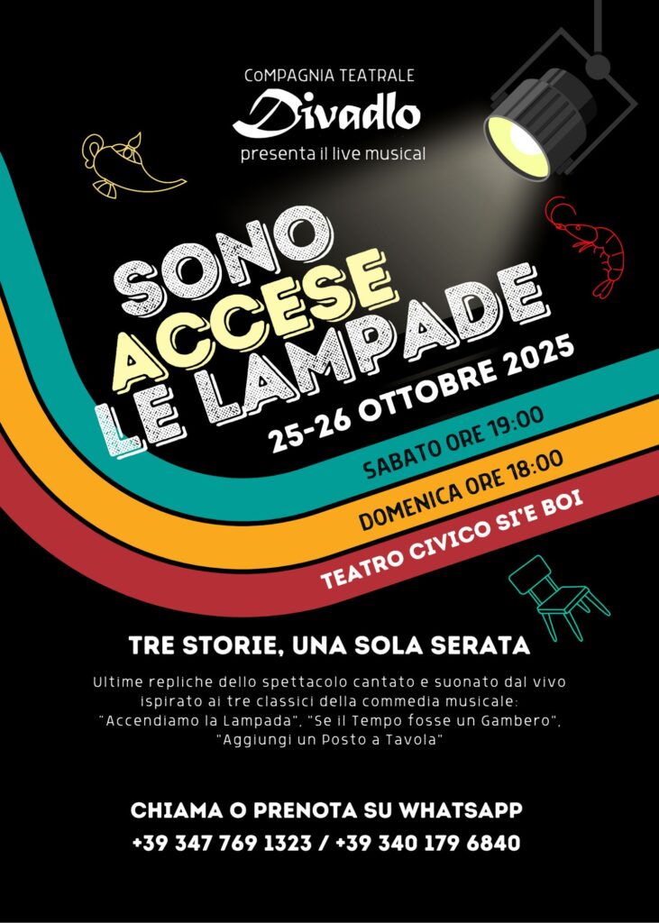 La Compagnia Teatrale Divadlo presenta il musical “Sono Accese le Lampade”