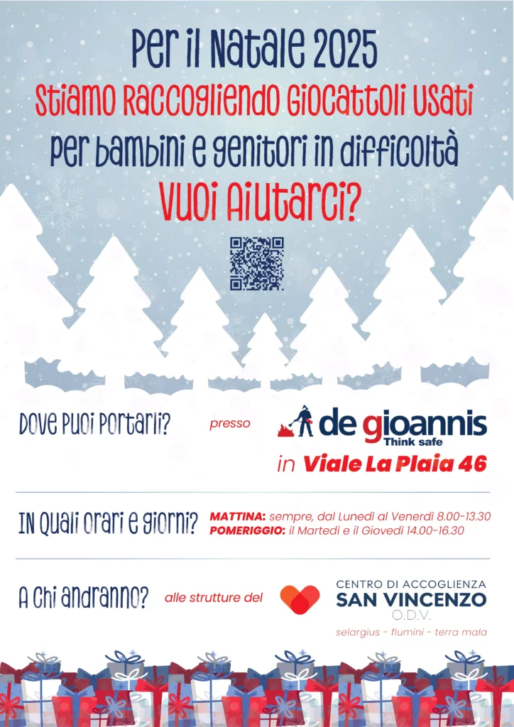 Campagna di Solidarietà Natale 2025 raccolta di giocattoli usati