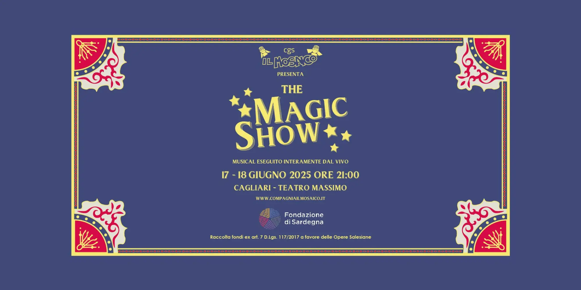 Musical The Magic Show Cagliari 2025: al Teatro Massimo il 17 e 18 giugno