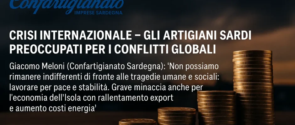 Crisi Internazionale – Artigiani Sardi preoccupati per aggravamento conflitti