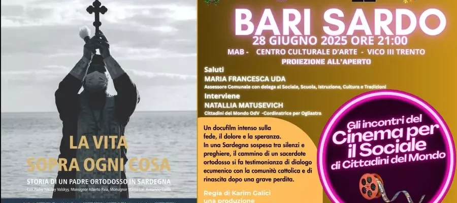 “La vita sopra ogni cosa”: Proiezione del docufilm a Bari Sardo