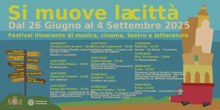 “Si muove la città”: il festival di musica, cinema, teatro e letteratura