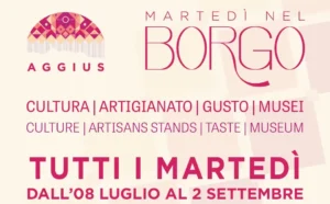 Locandina evento Martedì nel Borgo Aggius 2025