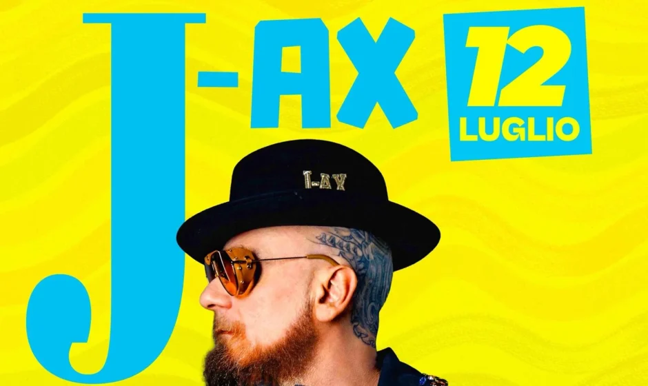 Locandina ufficiale del concerto di J-AX a Iglesias 2025