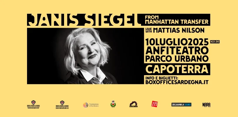 Janis Siegel: 10 luglio Parco Urbano di Capoterra