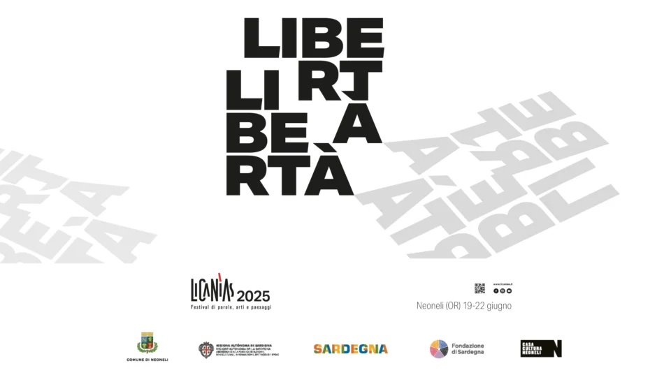 Locandina ufficiale Licanìas 2025 con date 19–22 giugno e loghi dei partner culturali