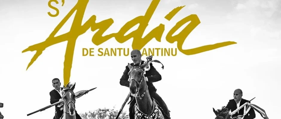 locandina di Cavalieri per la manifestazione S’Ardia di Sedilo 2025