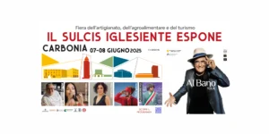 Locandina ufficiale Il Sulcis Iglesiente Espone Carbonia 2025 con date 7 e 8 giugno e concerto di Al Bano