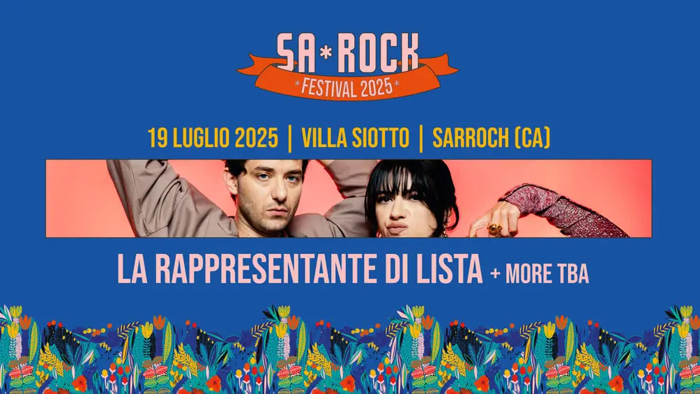 La Rappresentante di Lista live a Sarroch: appuntamento con il Summer Tour 2025