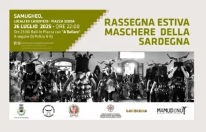 sfilata notturna, luglio 2025 a Samugheo, Sardegna