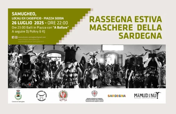 sfilata notturna, luglio 2025 a Samugheo, Sardegna