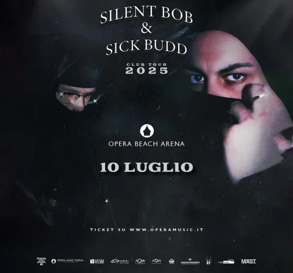 Silent Bob & Sick Budd live a Cagliari Opera Beach Arena luglio 2025