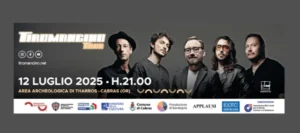 Tiromancino in concerto all’anfiteatro di Tharros il 12 luglio 2025