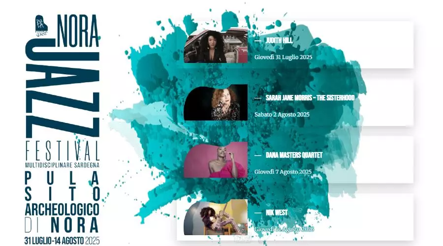 International Nora Jazz Festival: dal 31 luglio al 14 agosto 2025