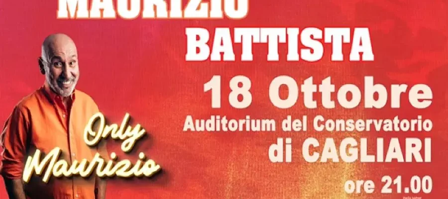 Maurizio Battista a Cagliari con "Only Maurizio"
