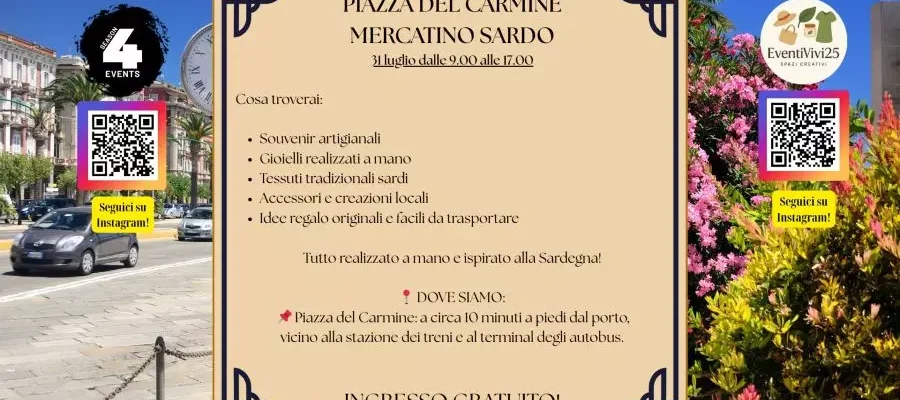 Mercatino Sardo in Piazza del Carmine – Sardinian Market