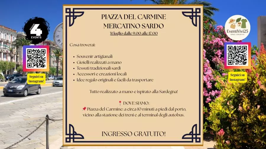 Mercatino Sardo in Piazza del Carmine – Sardinian Market
