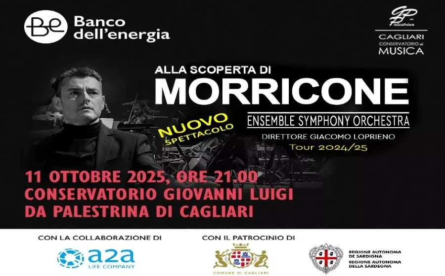 Alla scoperta di Morricone: a Cagliari un suggestivo spettacolo tra musica e solidarietà