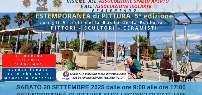 Eventi Cagliari: 5° Estemporanea di Pittura e Scultura a Marina Piccola - sabato 20 settembre