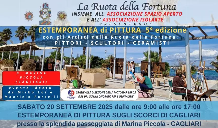Eventi Cagliari: 5° Estemporanea di Pittura e Scultura a Marina Piccola – 20 Settembre