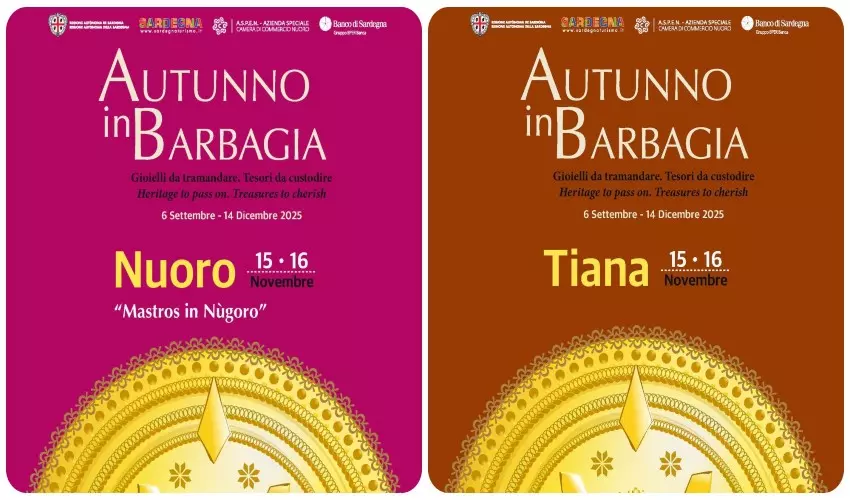 Autunno in Barbagia 2025: Nuoro e Tiana protagoniste il 15 e 16 novembre