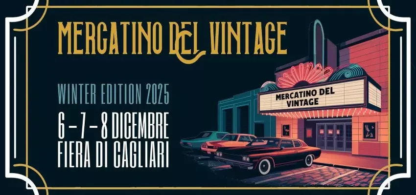 Mercatino del Vintage 2025 un’edizione tutta dedicata al cinema alla Fiera di Cagliari