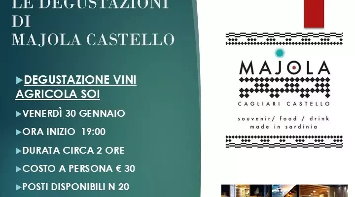 Degustazione guidata dei vini Agricola Soi Nuragus appuntamento a Majola Castello